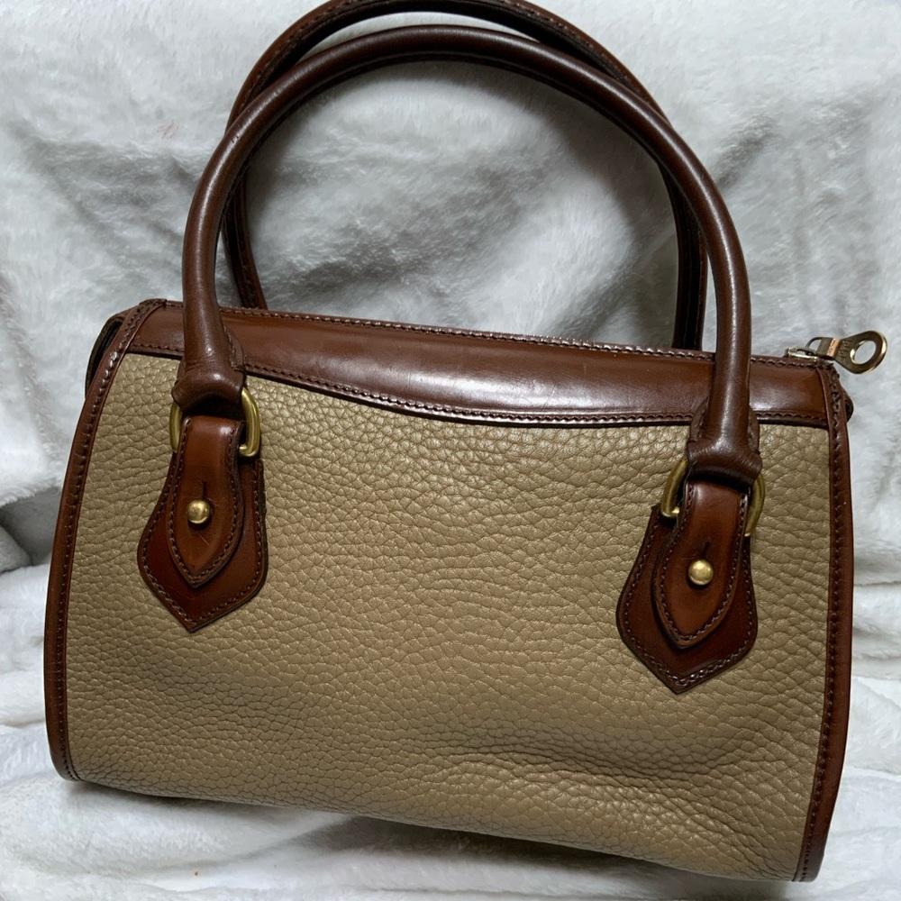 Dooney & Bourke Brown and Tan Satchel - Picture 2 of 5